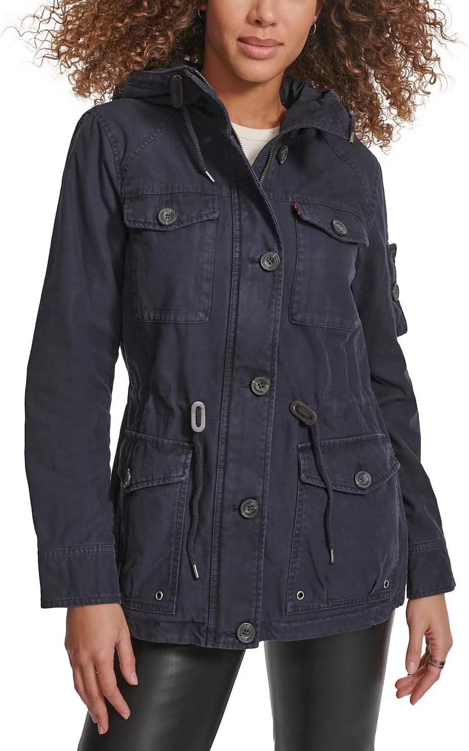 

Levi's Женская легкая хлопковая куртка в военном стиле, Navy