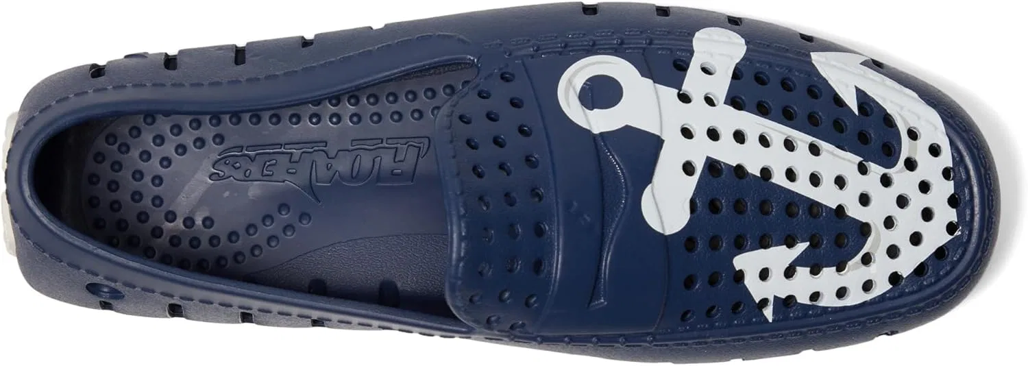 Лоферы с принтом, Country Club, темно-синяя замша Floafers — фото 2