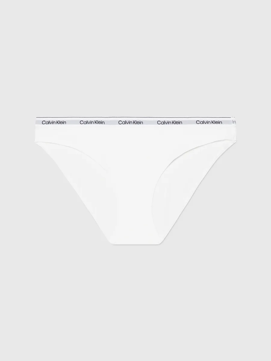 Трусики бикини Calvin Klein Underwear "BIKINI (LOW-RISE)", с логотипом на поясе, белый — фото 4