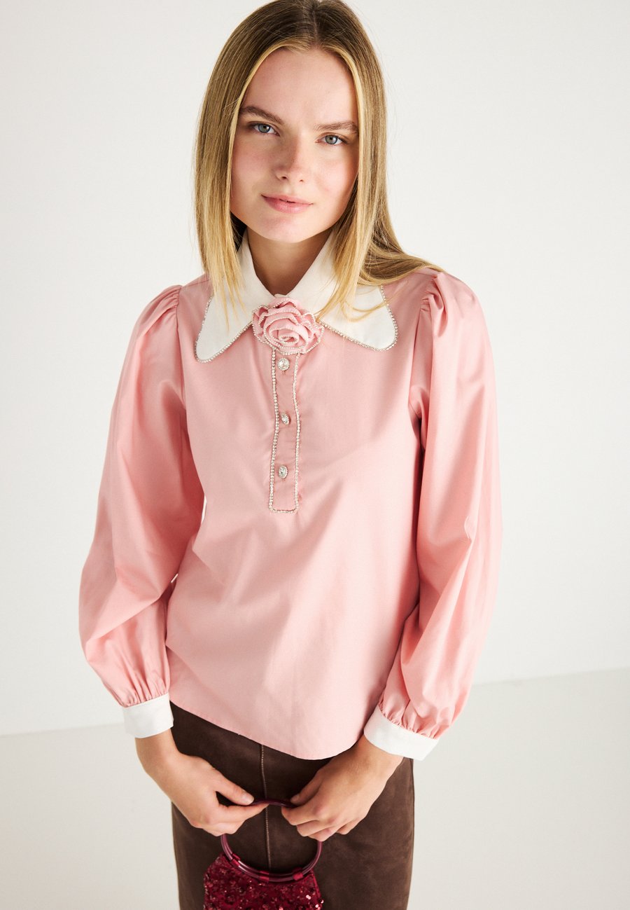 

Блуза Sister Jane PASSIFLORA CONTRAST COLLAR, Pink/Light Pink
