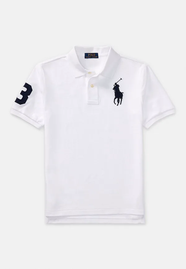 Поло big pony из хлопковой сетки 714y Polo Ralph Lauren, White — фото 4