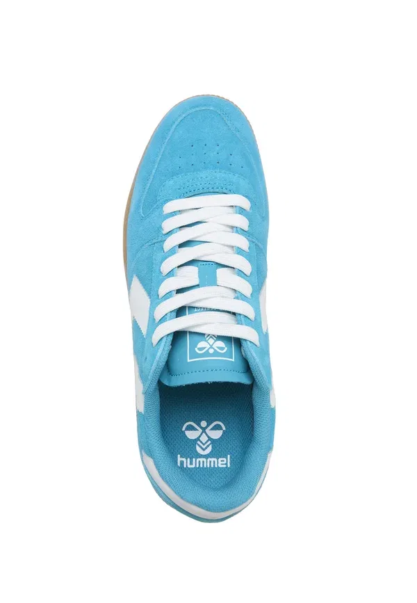 Кроссовки Hummel Hb perfect trainers, бирюзово-белый с резиновой подошвой — фото 3