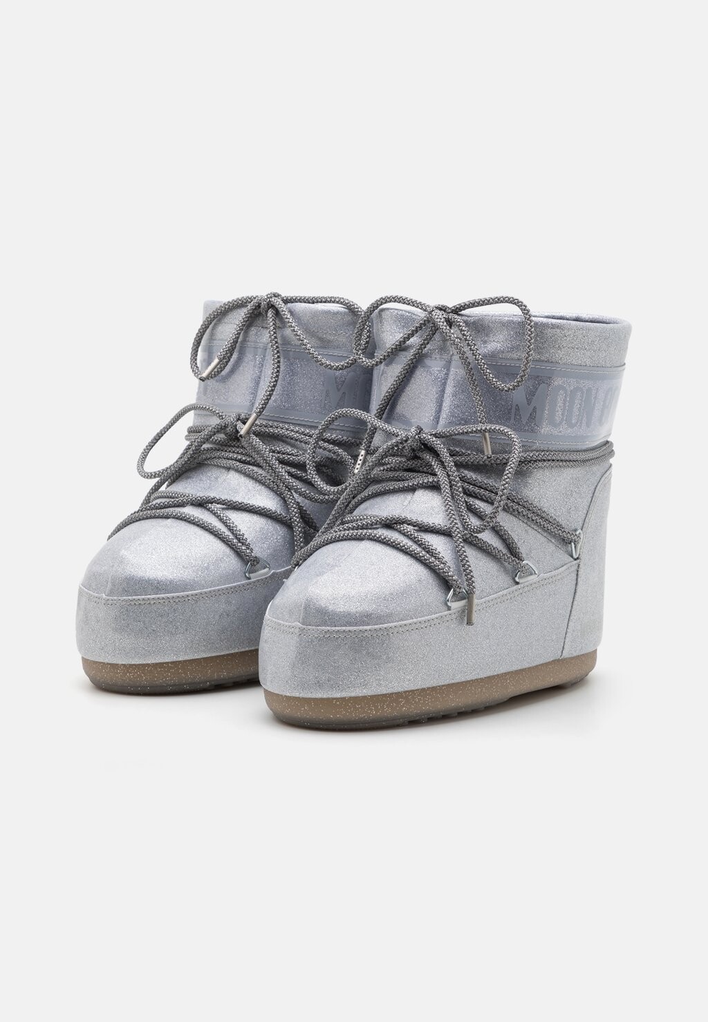 Зимние сапоги ICON LOW GLITTER UNISEX Moon Boot, серебристый