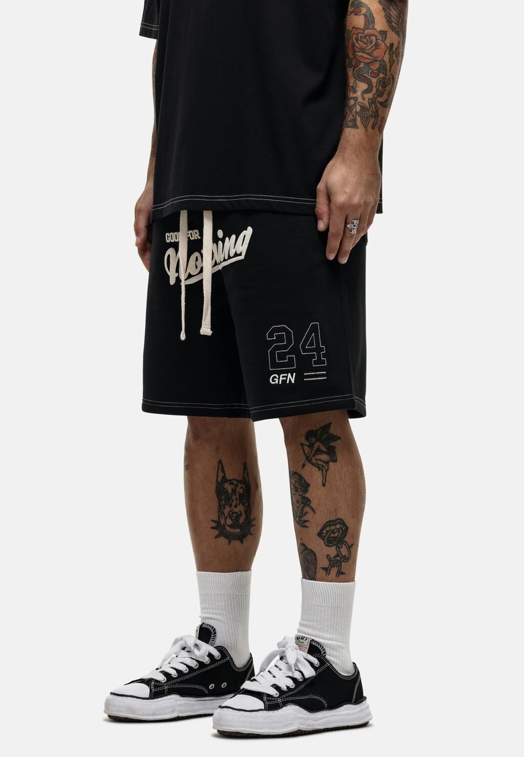 

Спортивные брюки VARSITY CONTRAST STITCH SHORTS Good For Nothing, черный