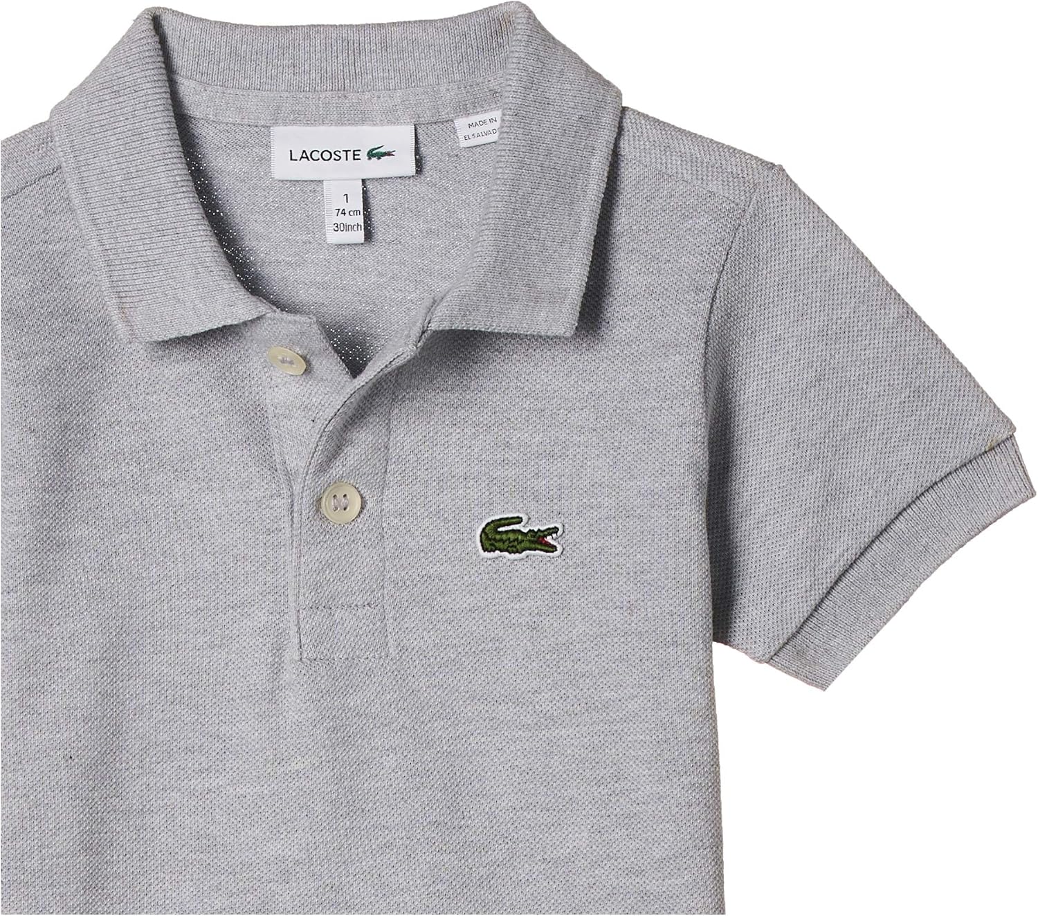 Lacoste Boys' Boy (l1812) классический поло с коротким рукавом из пике, Silver Heathered — фото 3