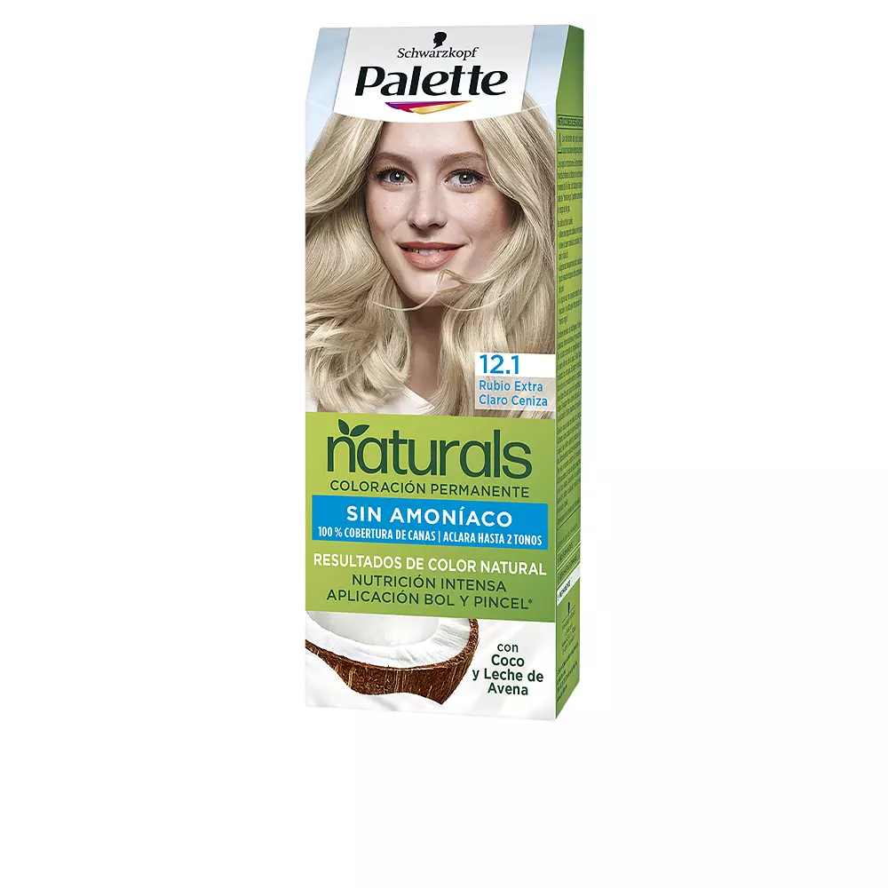 

Краска для волос Palette naturals color creme Palette, цвет 12.1-rubio extra claro ceniza, 1 шт.