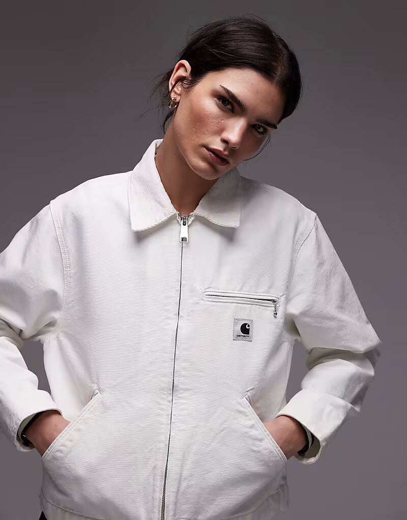 

Куртка Carhartt WIP OG Detroit белого цвета