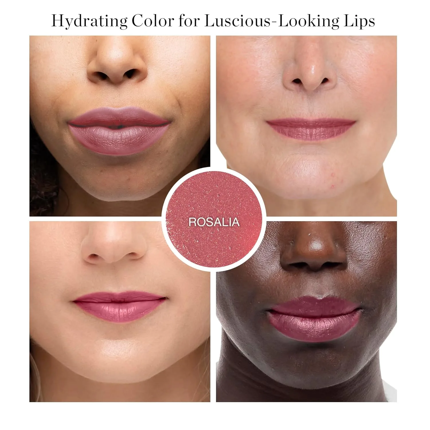 Ogee Tinted Sculpted Lip Oil - тинт для губ с 100% органическим кокосовым маслом, маслом жожоба и витамином E - в качестве бальзама, цвета или ухода - ROSALIA 1 штука (1 шт.), Rosalia - Dusty Rose — фото 2