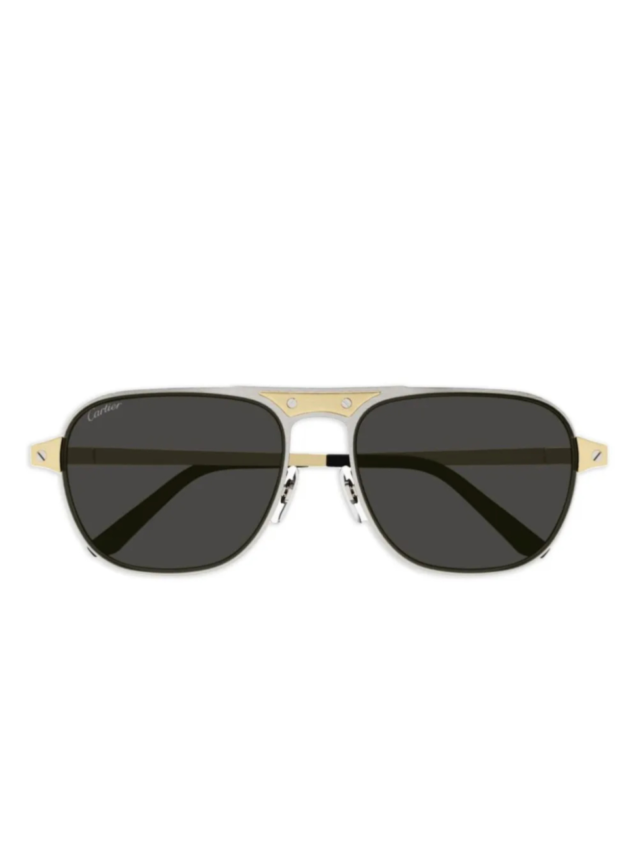 

Квадратные солнцезащитные очки Cartier Eyewear, золотой
