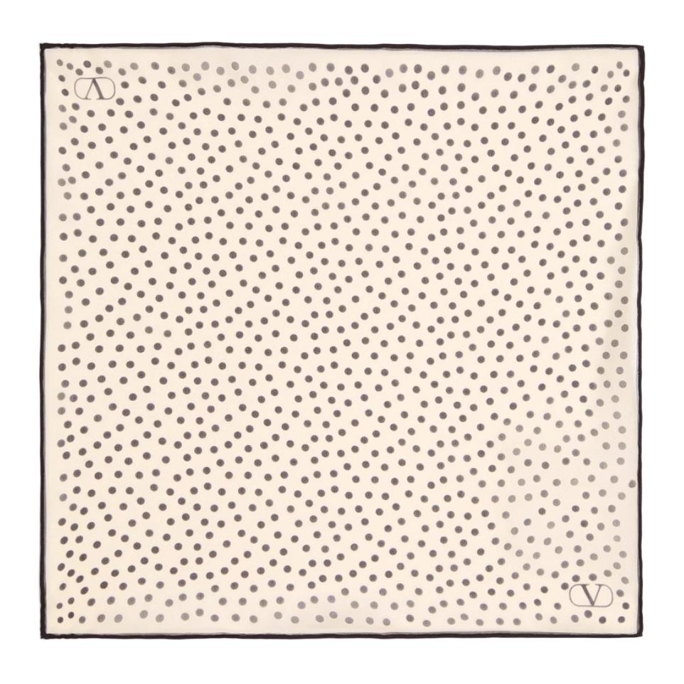 

Valentino Шарф с узором по всей поверхности, White