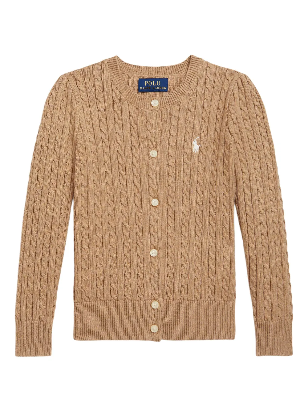 

Кардиган фактурной вязки POLO RALPH LAUREN KIDS, нейтральный