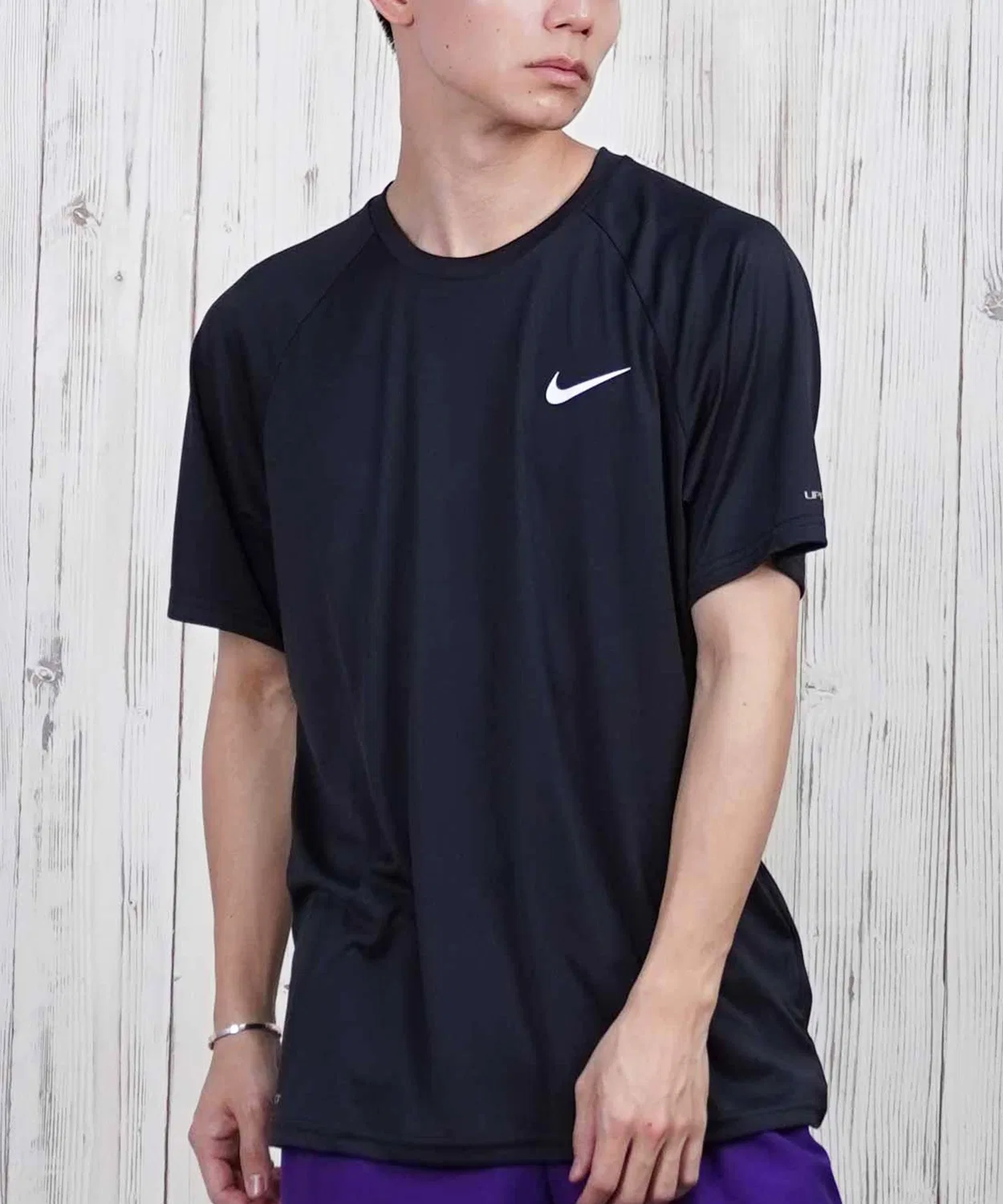 Рашгард с коротким рукавом Nike Essential Utility, полиэстер, черный