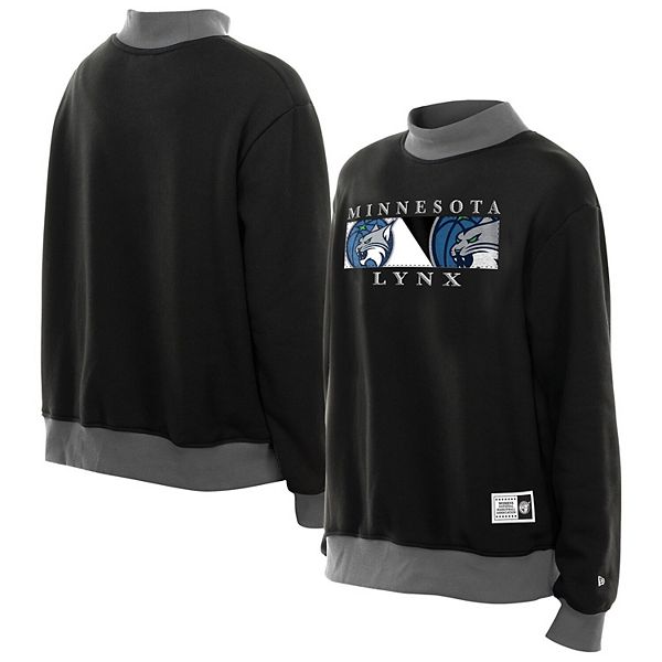 

Женский черный свитшот minnesota lynx split cropped mock neck New Era