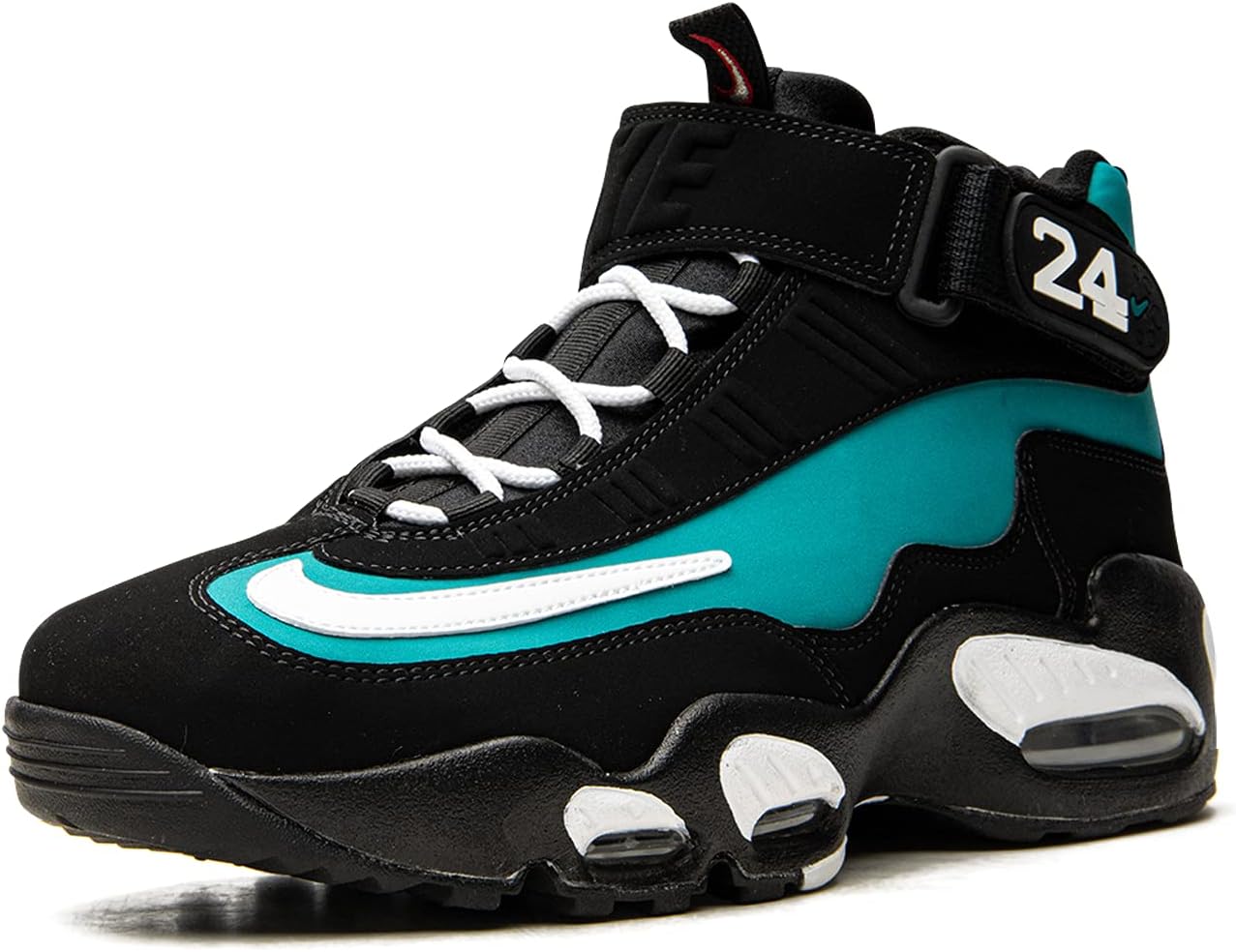 Кроссовки Nike Air Max Griffey Freshwater 2021 Black Teal 2021 DM8311-001, белый/черный/красный — фото 4