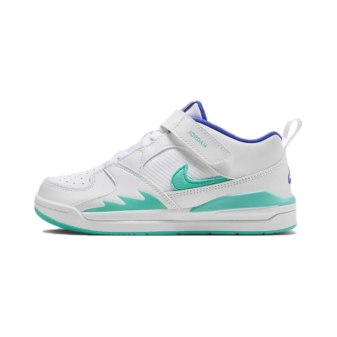 

Кроссовки Stadium 90 Kids Lifestyle PS Low-top Белые/синие/зеленые Jordan, белый/синий