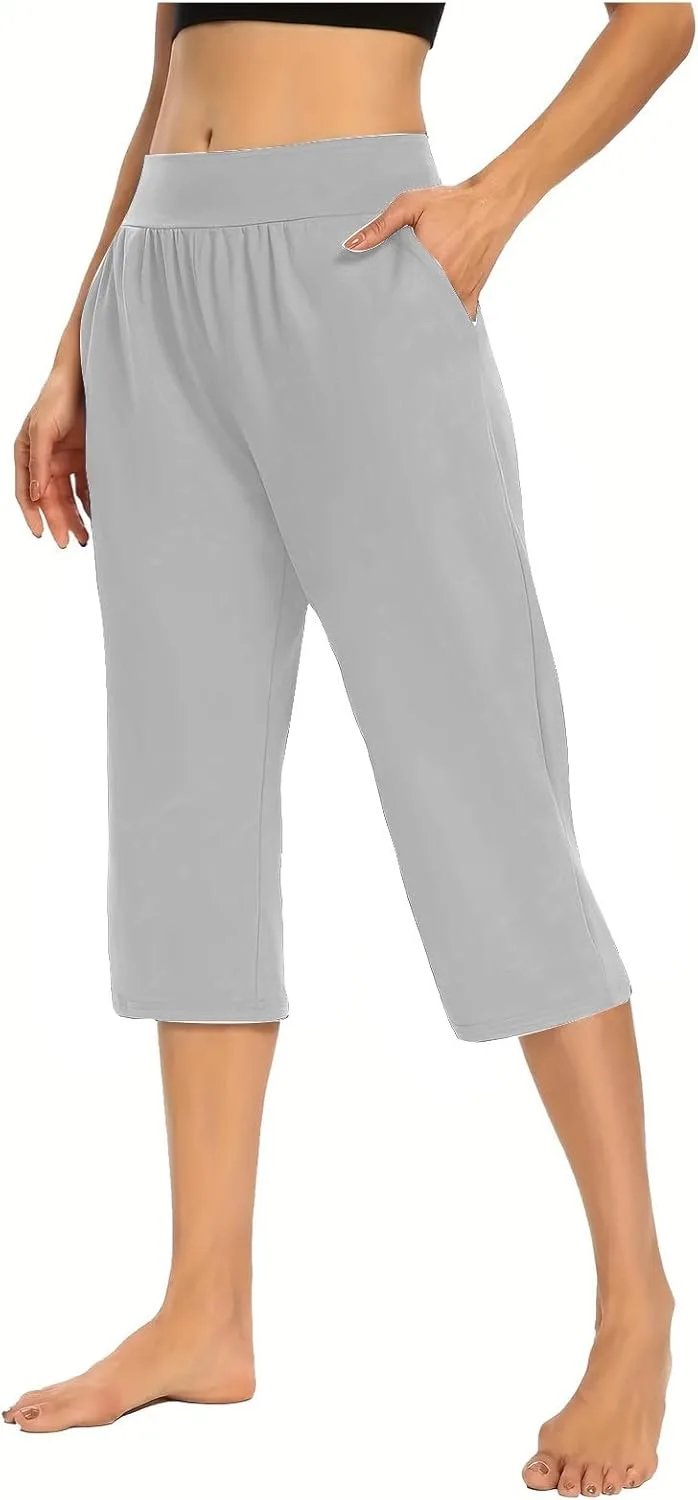 

Женские летние джоггеры капри свободного кроя с карманами JOAU