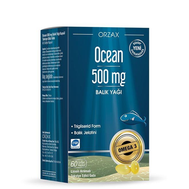 

Рыбий жир Ocean 500 мг 60 капсул ORZAX