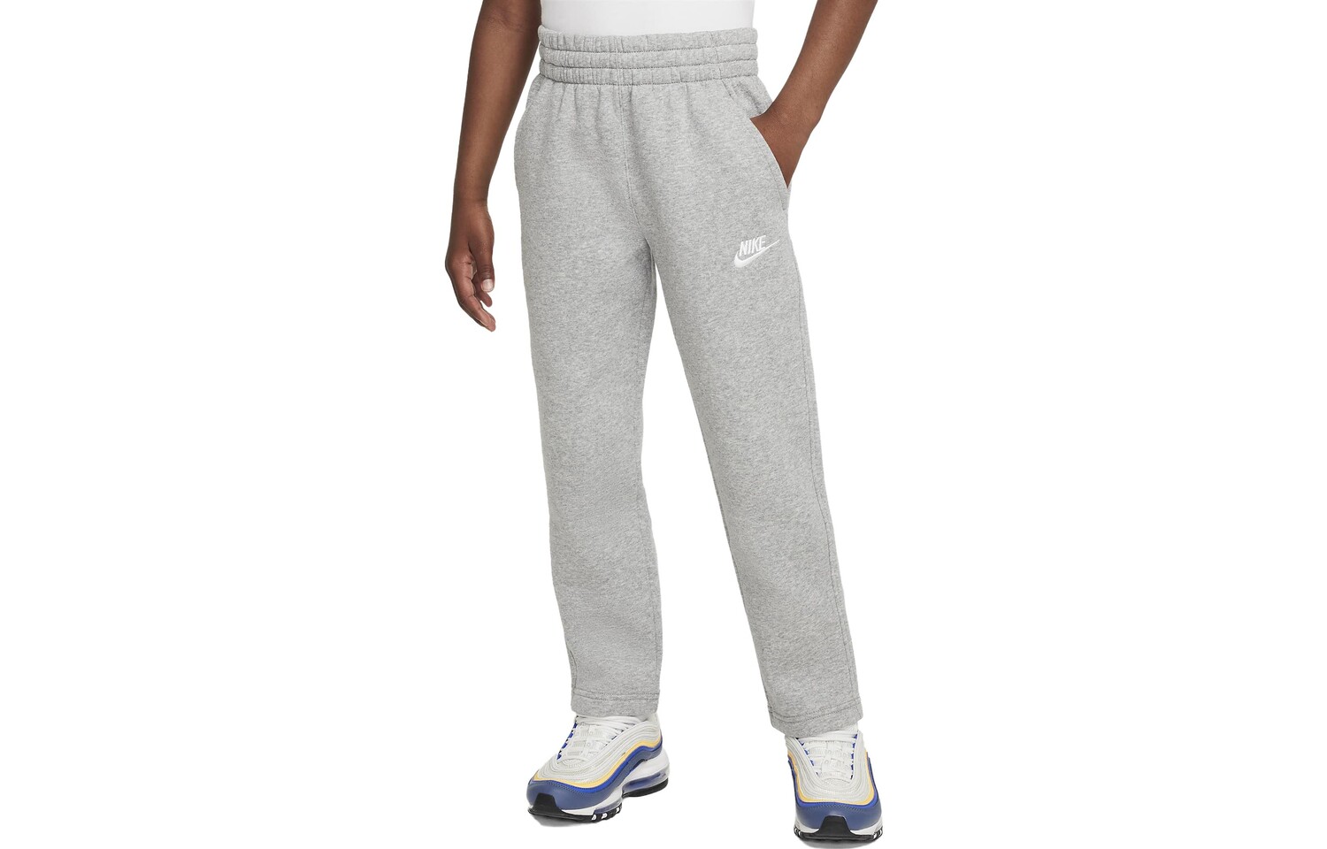 

Детские трикотажные спортивные штаны Nike, светло-серый