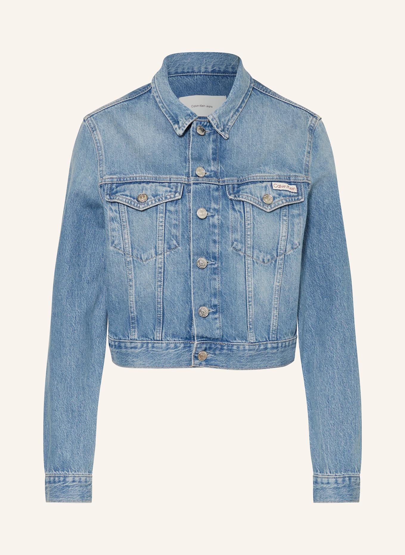 

Укороченная джинсовая куртка Calvin Klein Jeans, синий