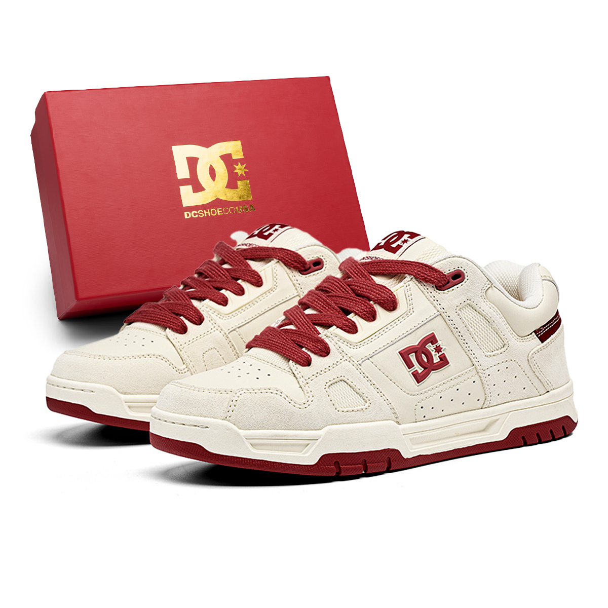 STAG PRO низкие кроссовки для скейтбординга Unisex DC Shoes, fiery rock оранжевый — фото 3