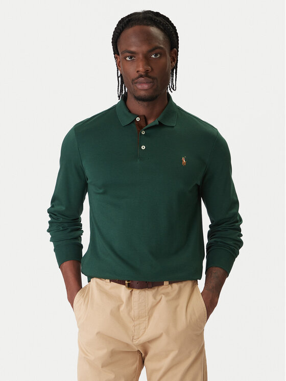 

Поло regular fit 710671785044 Polo Ralph Lauren, зеленый