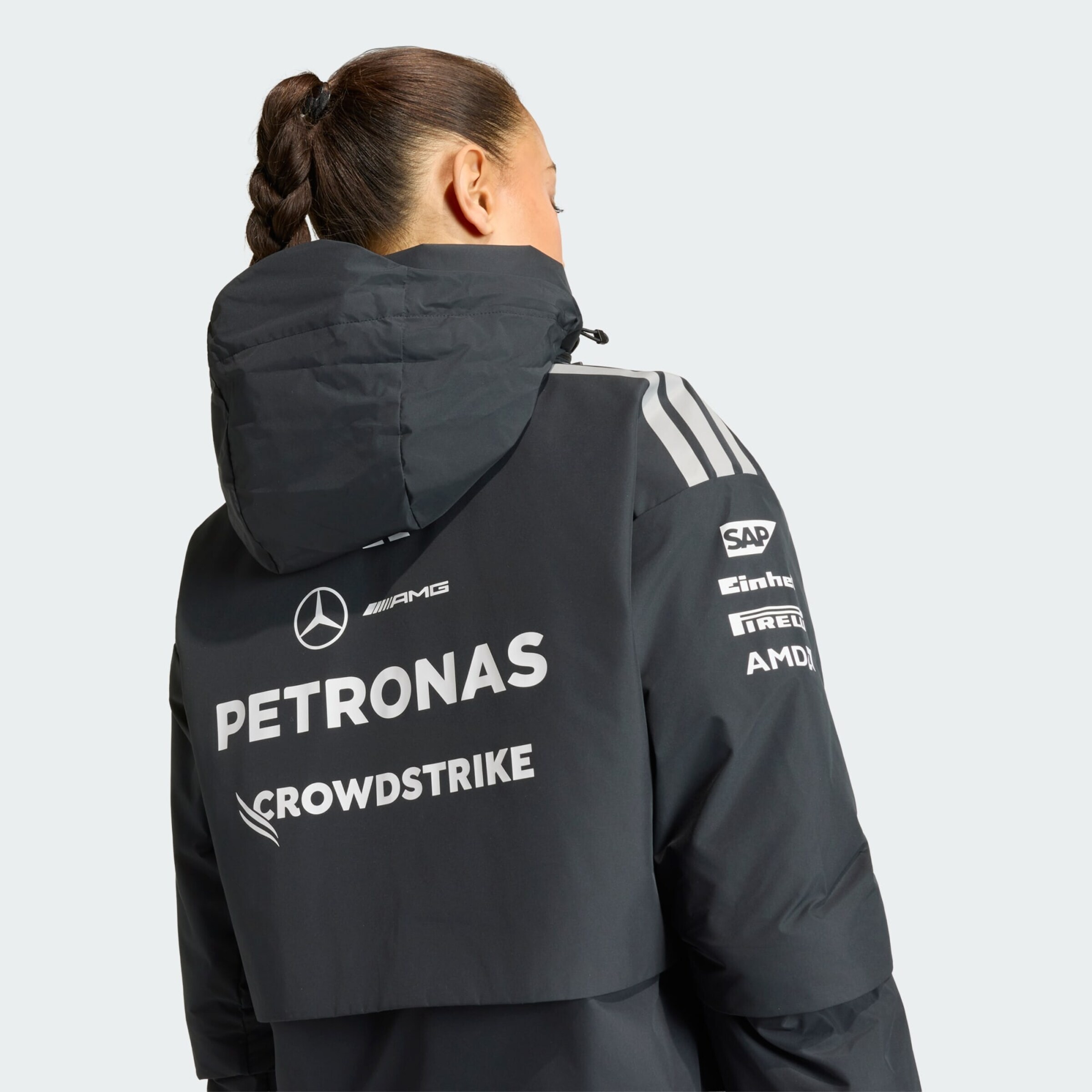 Adidas Performance Спортивная куртка 'Mercedes AMG Petronas Formula 1 Team' в черном цвете — фото 4