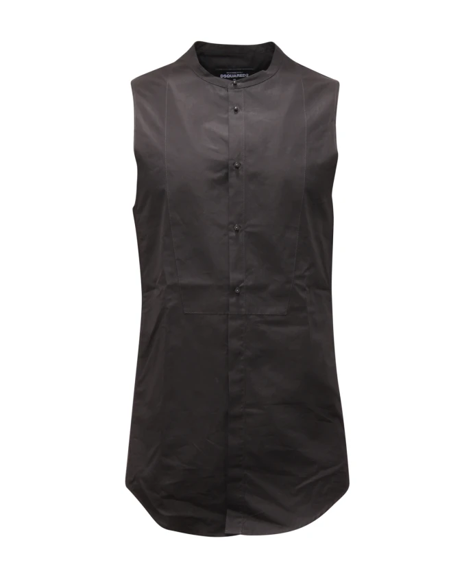 

Рубашка без рукавов, изготовленная в Италии. Dsquared2, черный