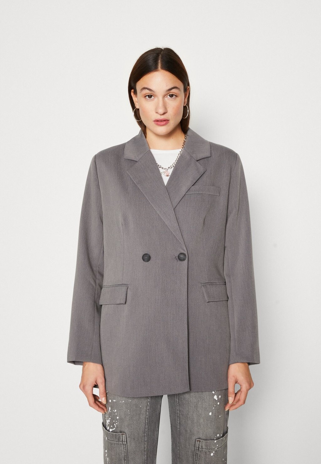

Полупальто Onltilly ONLY, цвет medium grey melange
