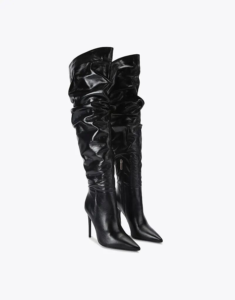 Сапоги KG Kurt Geiger Tigerlily из черной кожи — фото 2