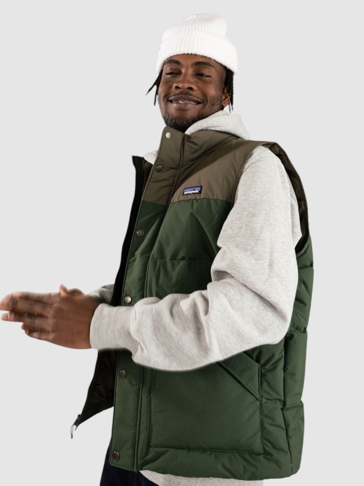 Зимняя куртка Patagonia Downdrift Weste, torrey pine green — фото 3