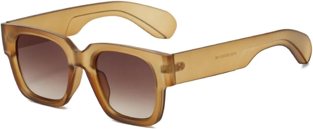 

Женские солнцезащитные очки в стиле ретро с цветовым сочетанием, леопардовый градиентный дизайн, мужские повседневные очки с защитой от УФ-излучения UV400 SZVVBKK, Brown