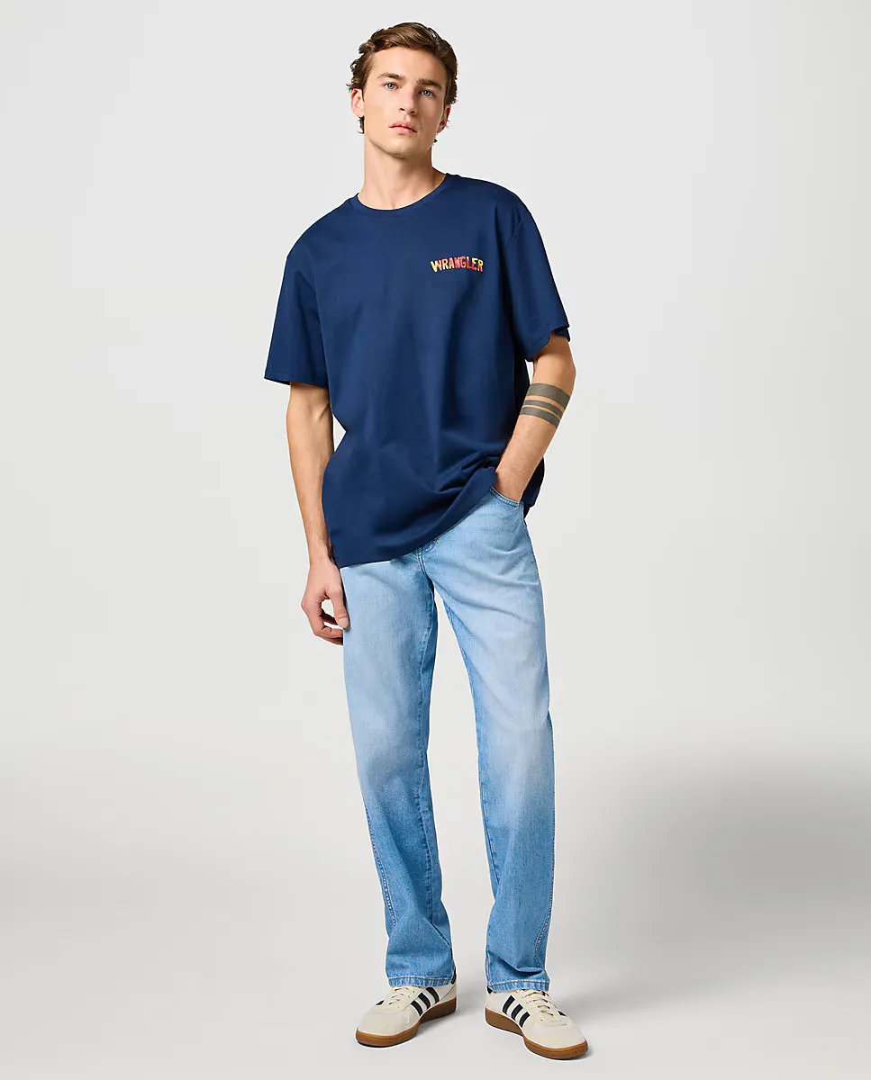 

Техасские мужские джинсы обычного кроя синего цвета Wrangler, голубой
