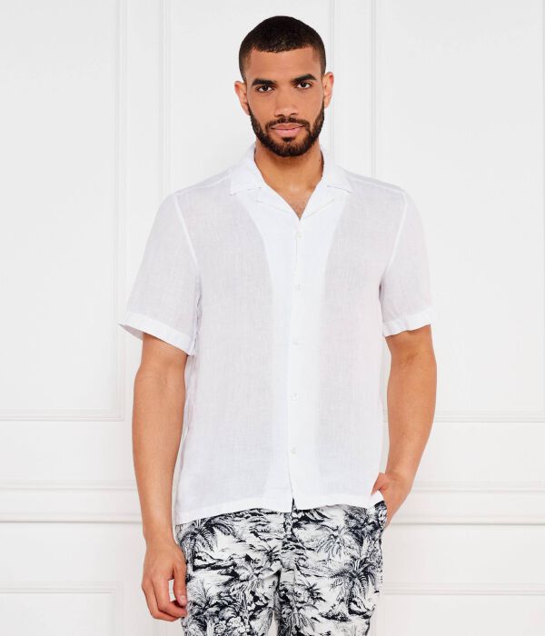 

Льняная рубашка rayer_m Regular fit Boss Orange, белый