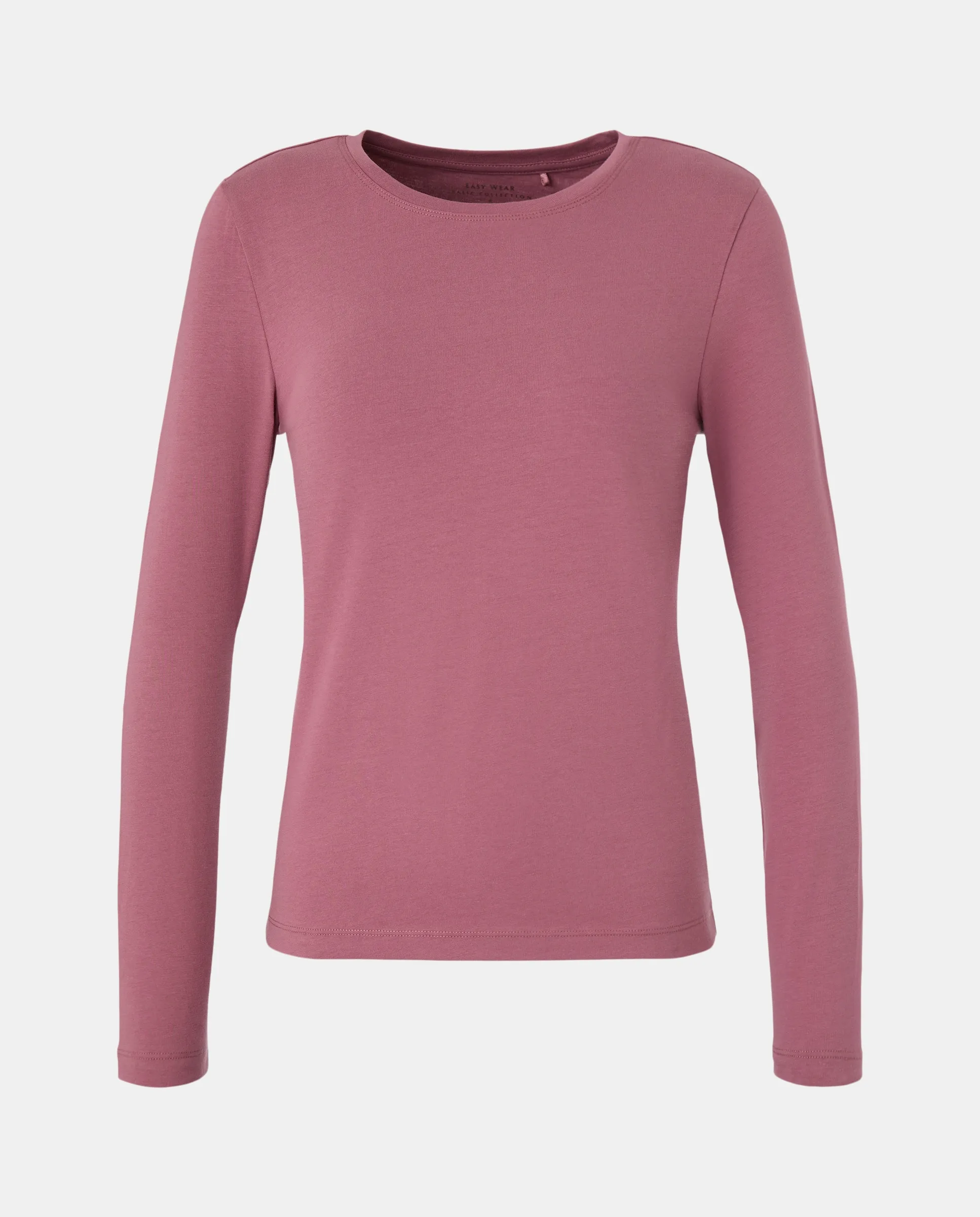 

Женская футболка с длинным рукавом и круглым вырезом Easy Wear, сливовый