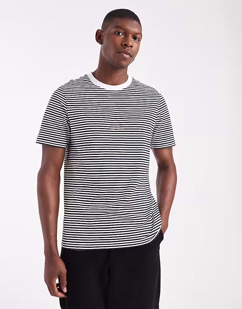 

Футболка в полоску Goldney темно-синего цвета Farah