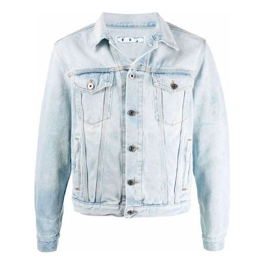 

Куртка fw21 arrow printing denim jacket version blue Off-White, синий