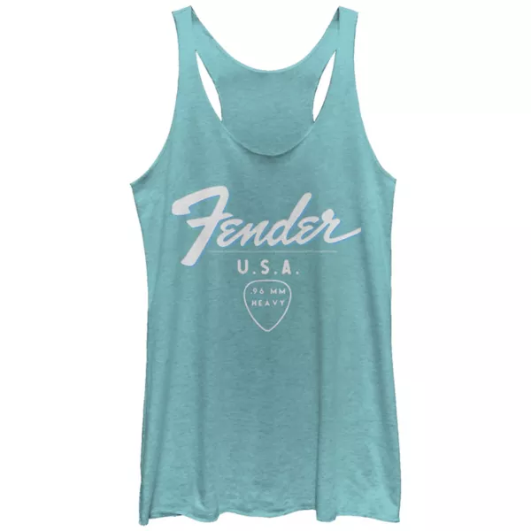 

Майка-борцовка для юниоров Fender USA с медиатором Licensed Character, цвет tahiti blue