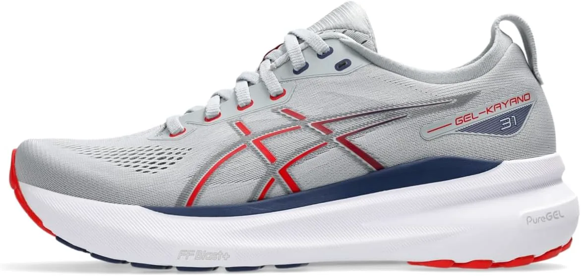 Мужские кроссовки для бега Asics Gel-Kayano 31, серый/красный — фото 2