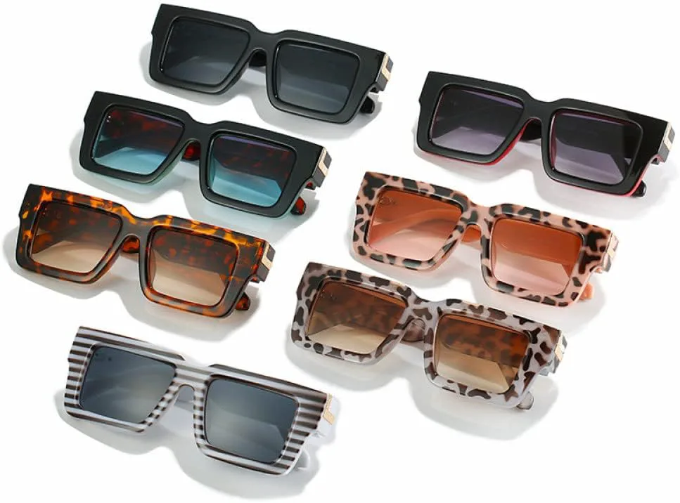 

Ретро солнцезащитные очки для женщин с леопардовым принтом и градиентной окраской, защита от ультрафиолета UV400 для мужчин LANGSER, Leopard Tea Gradient