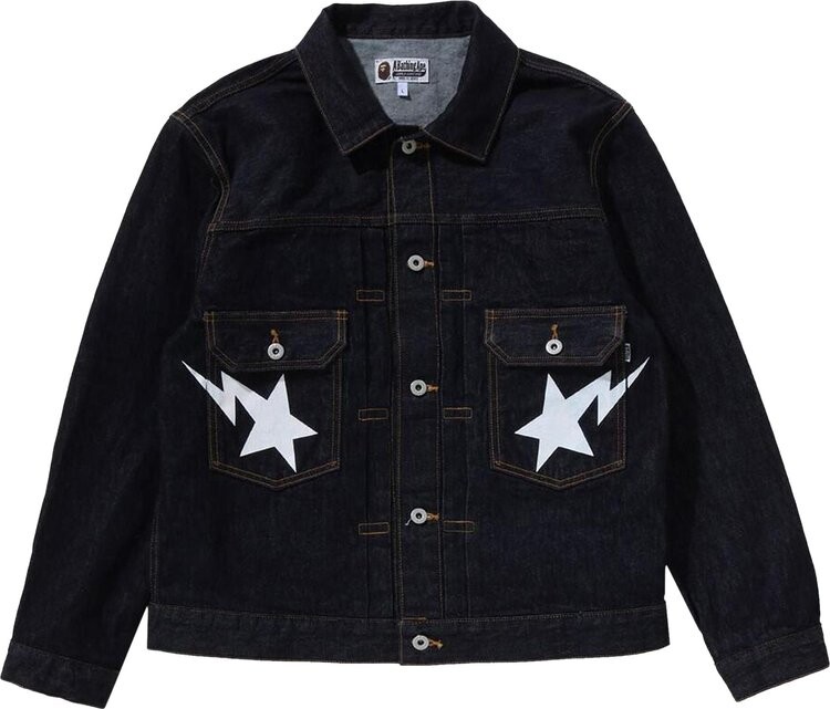 

Куртка BAPE STA Denim Type-02 'Indigo', синий