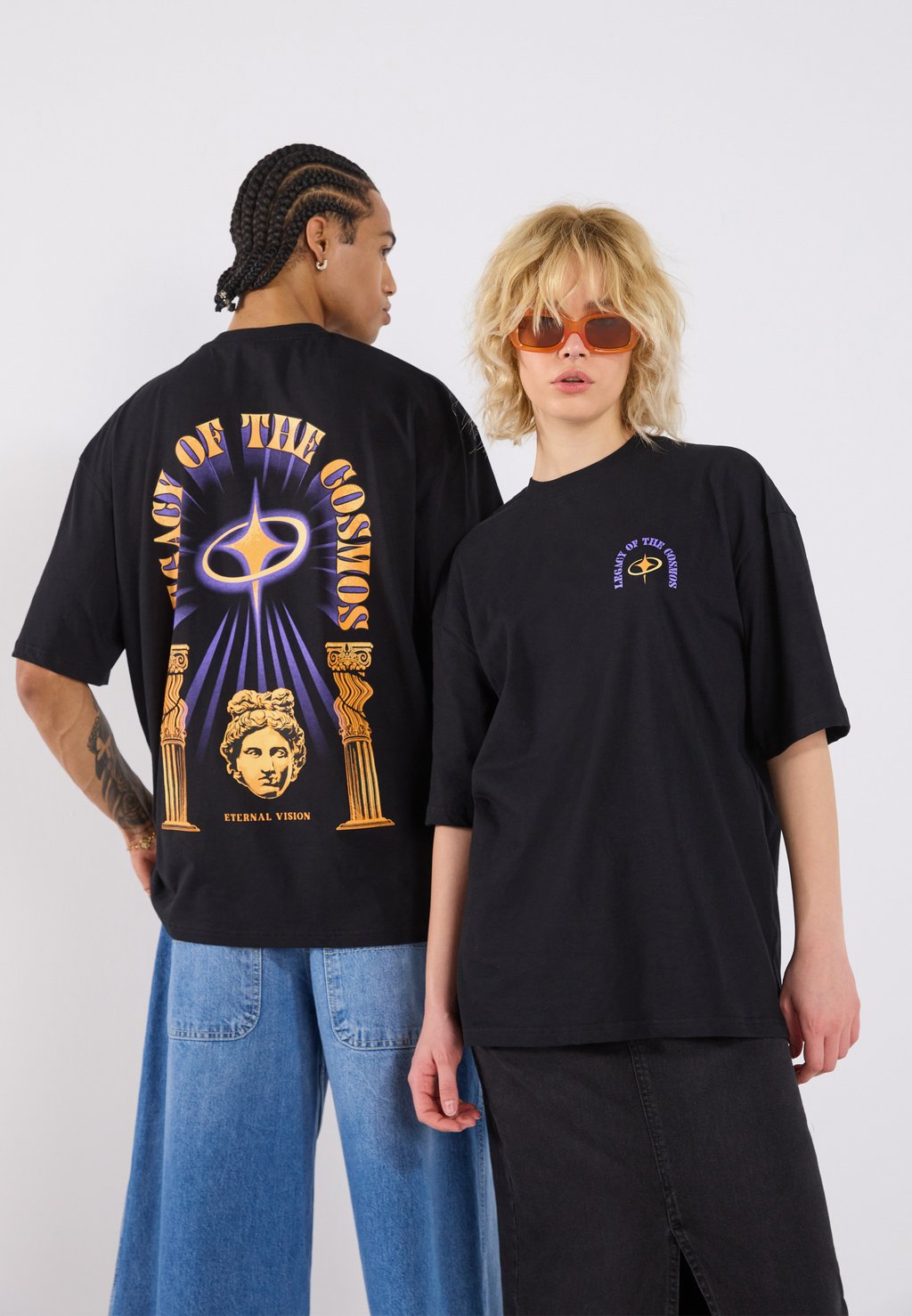 

Футболка с принтом UNISEX YOURTURN by Zalando, черный