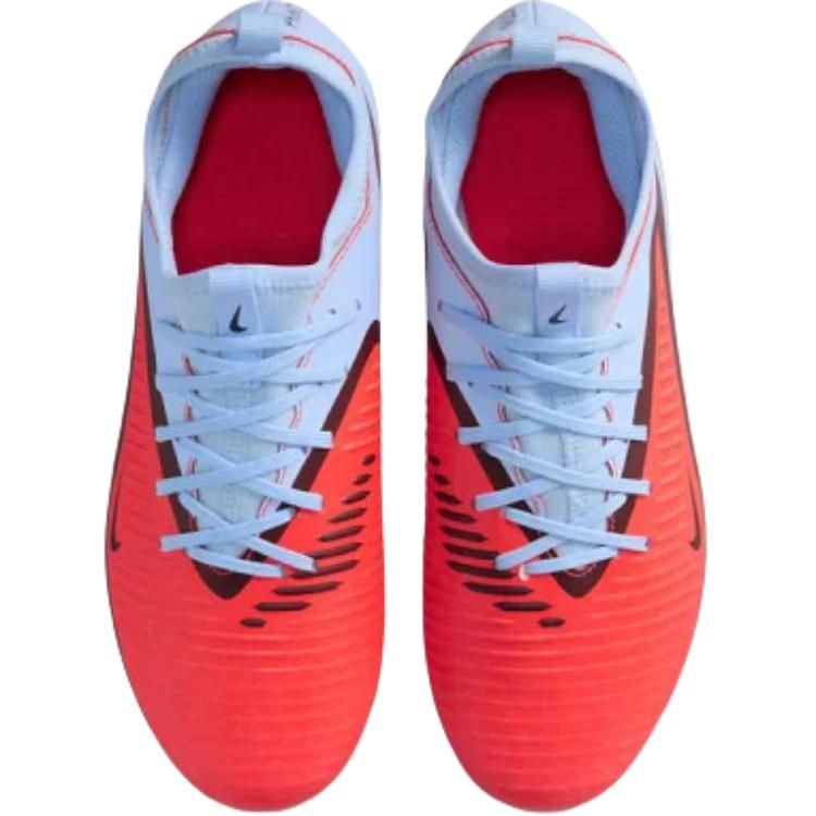 Nike Phantom 6 синтетическая кожа низкие детские футбольные бутсы Blue Red для подростков — фото 4