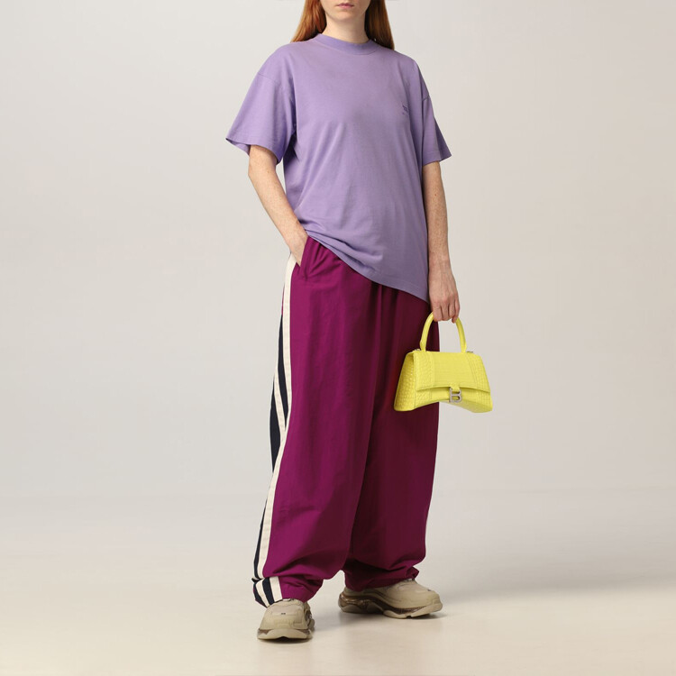 Футболка женская Balenciaga повседневная, фиолетовый — фото 3