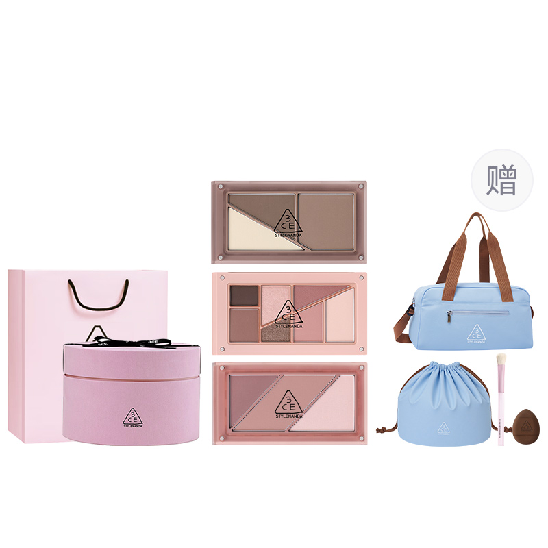 Подарочный набор палеток 3CE Layer It All Palette #01 Палисандр + #01 Нюдовый розовый + #01 Мягкий кофейно-коричневый — фото 3