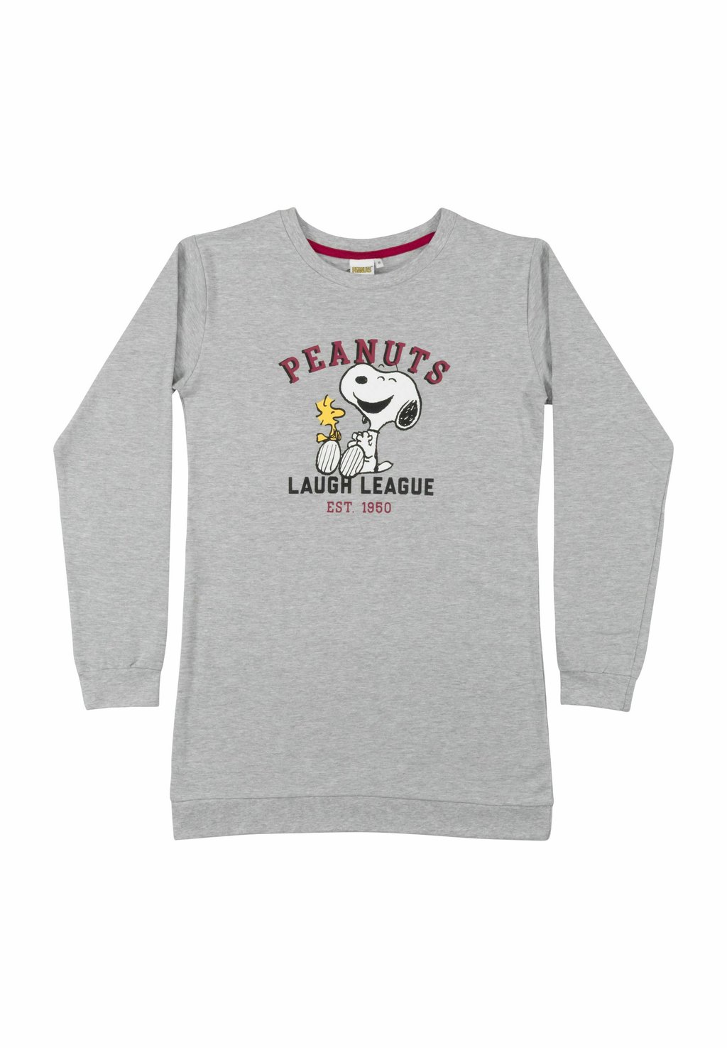 

Верх пижамы THE PEANUTS SNOOPY NACHTHEMD LAUGH LEAGUE LANGARM, серый