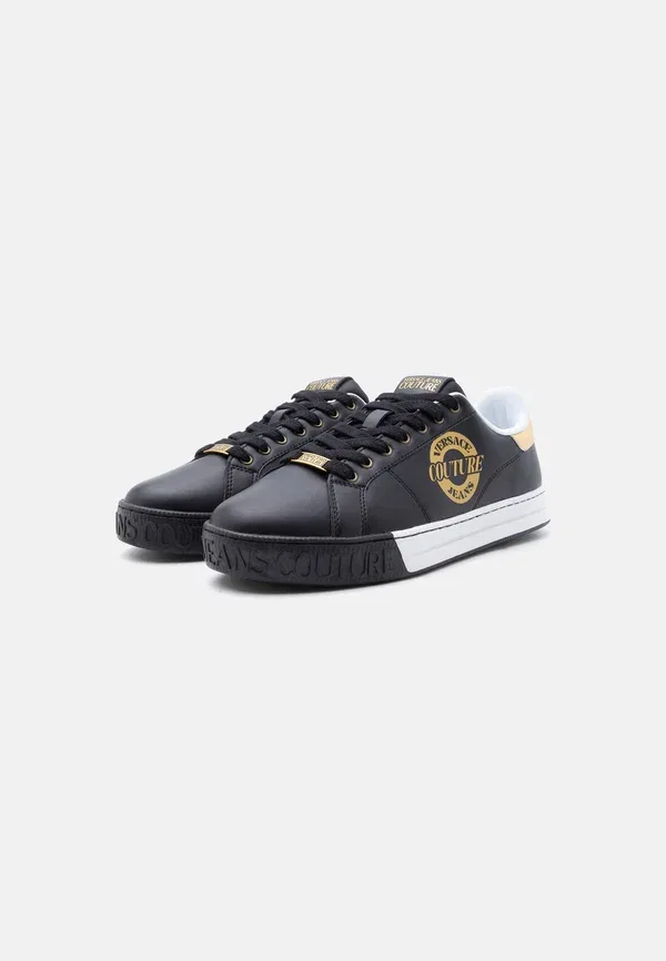 Кроссовки Versace Jeans Couture Fondo court trainers, черно-золотистый — фото 2