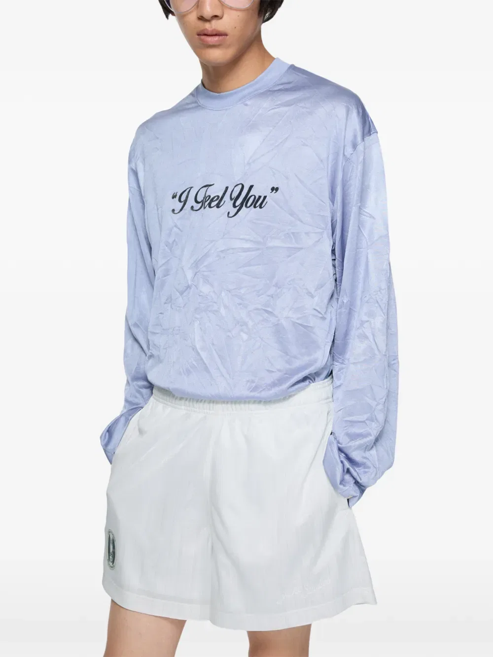 Шорты с логотипом Acne Studios, белый — фото 4