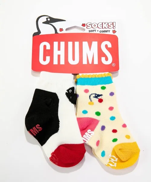 Носки детские CHUMS набор 2 пары, 8-12 см, разноцветные — фото 4