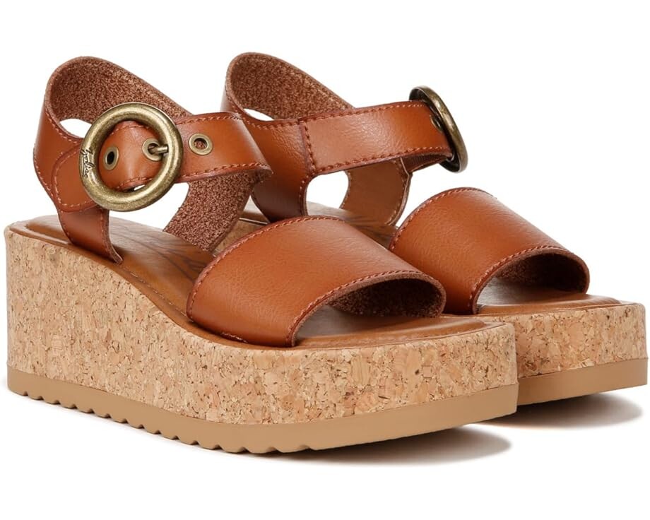 

Туфли ZODIAC Glory Ankle Strap Wedge Sandal, коричневый