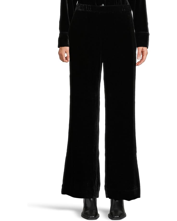 

Брюки Faherty Stretch Silk Velvet Genevieve Pants, черный